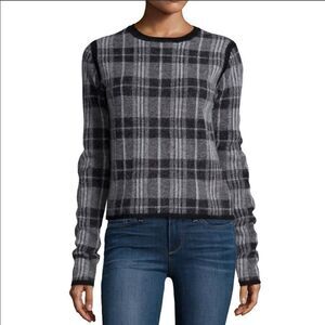 EUC Paige Denim Autry plaid wool alpaca blend sweater sz large